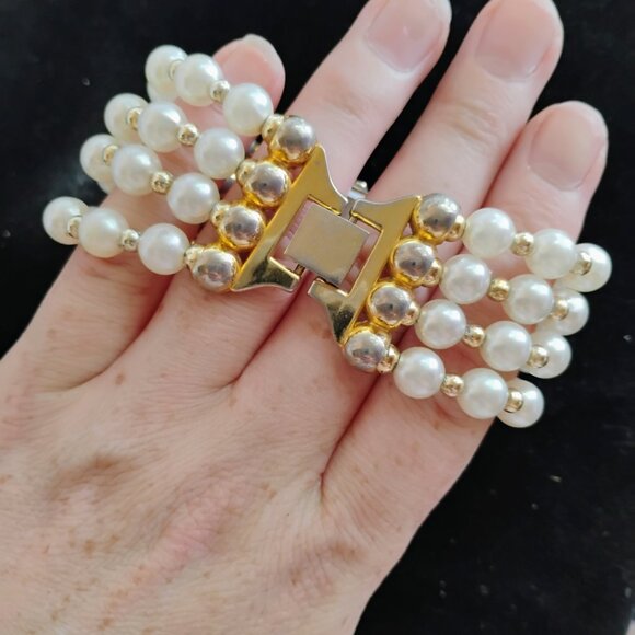 Saint Laurent Gold and Pearl Women's Watch - Picture 4 of 4